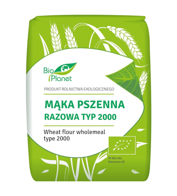 BIO PLANET Mąka pszenna razowa typ 2000 BIO 1kg