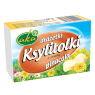 Ksylitolki drażetki pudrowe pinacola (mix ananas-kokos) 40g b/c AKA