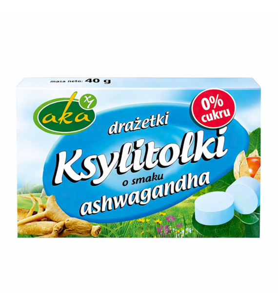 Ksylitolki drażetki pudrowe z ashwagandhą 40g b/c AKA