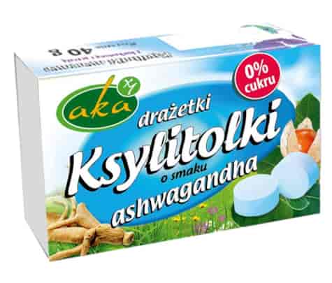 Ksylitolki drażetki pudrowe z ashwagandhą 40g b/c AKA