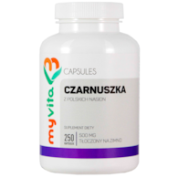 MyVita Czarnuszka - olej w kapsułkach 500mg, 250kaps.