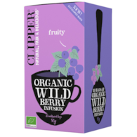 CLIPPER Herbatka Wild Berry z czarną porzeczką i maliną BIO 20*2,5g