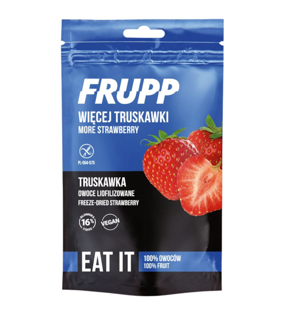 Owoce liofilizowane FRUPP truskawka bezglutenowe 13g CELIKO