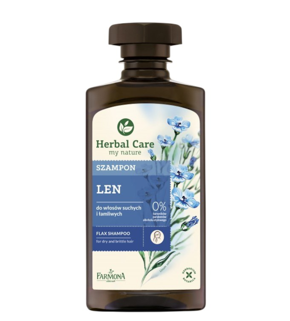 HERBAL CARE Szampon LNIANY 330ml FARMONA