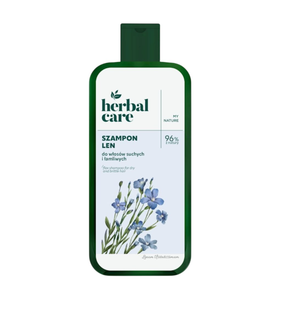 HERBAL CARE Szampon LEN do włosów suchych i łamliwych 330ml FARMONA