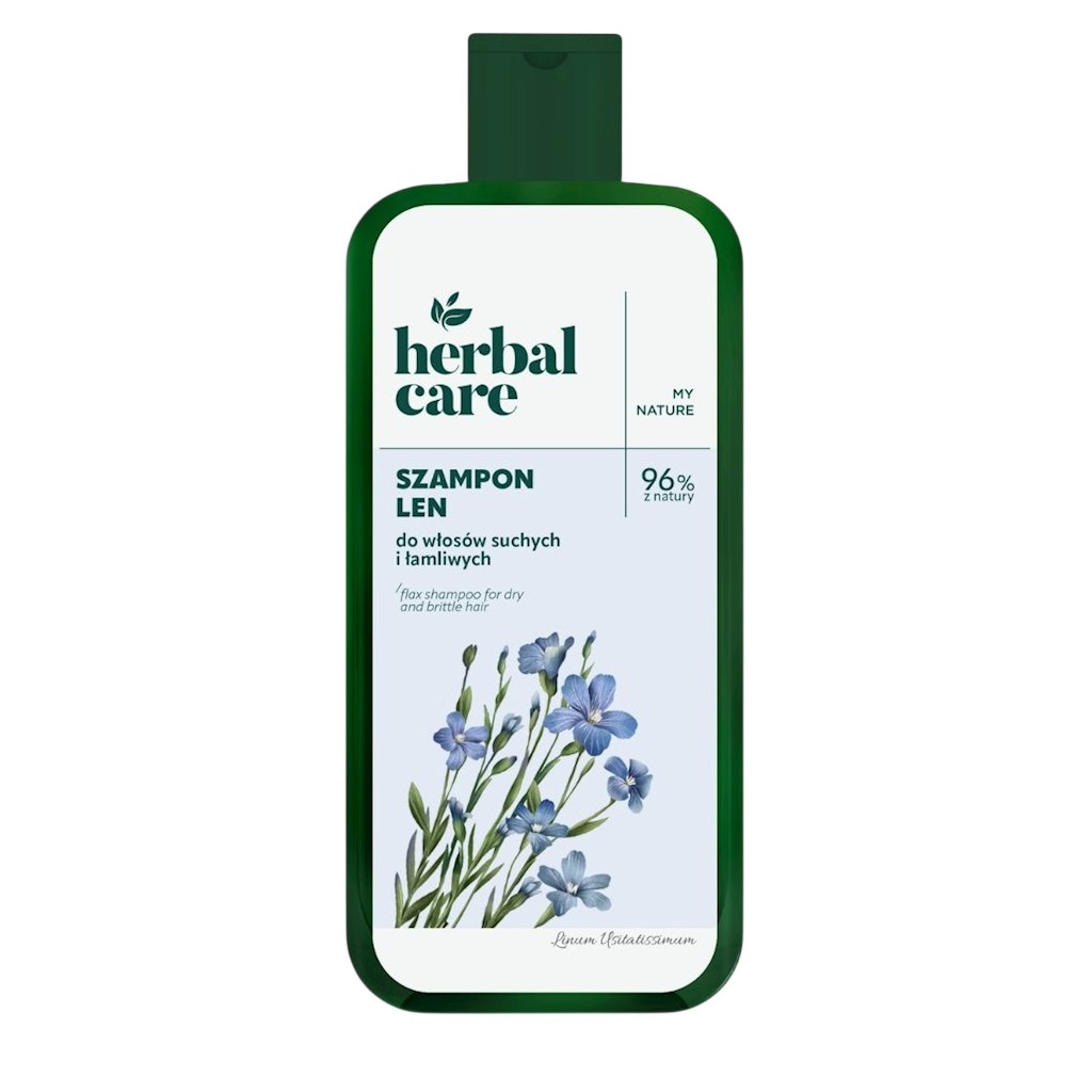 HERBAL CARE Szampon LEN do włosów suchych i łamliwych 330ml FARMONA