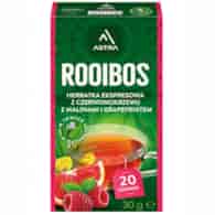 ROOIBOS herbatka z czerwonokrzewu z malinami i grapefruitem 20*1,5g ASTRA