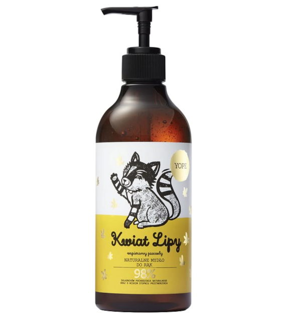 YOPE Mydło w płynie Kwiat Lipy 500ml (formuła TGA)