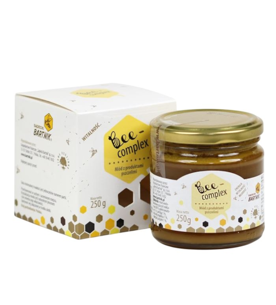 BARTNIK Bee Complex 250g (miód + pyłek + pierzga + propolis + mleczko pszczele)