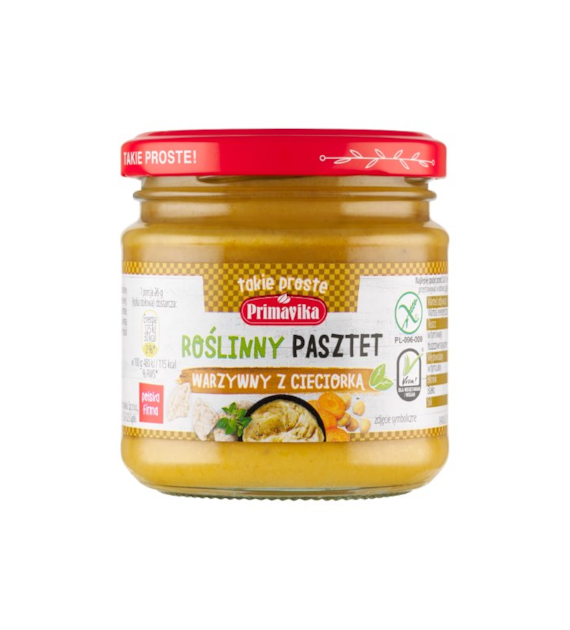 PRIMAVIKA Pasztet warzywny z cieciorką roślinny 160g