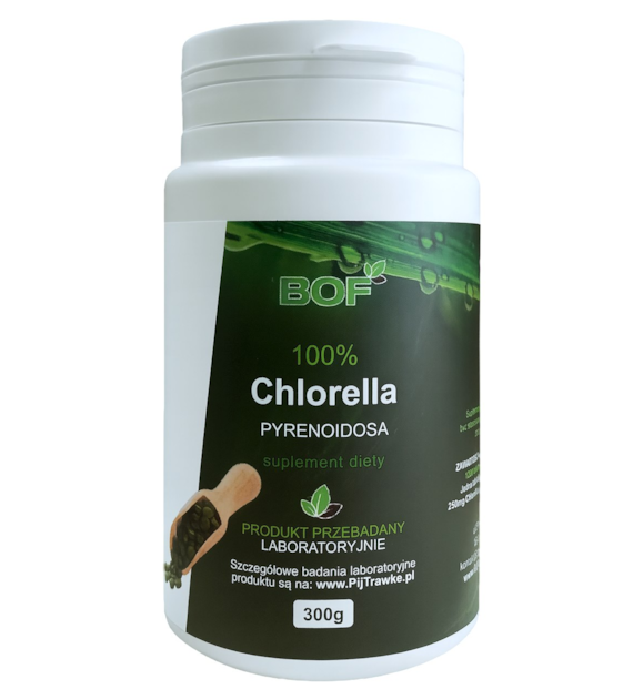 100% Chlorella Pyrenoidosa 300g (250mg, 1200tabl.) BOF