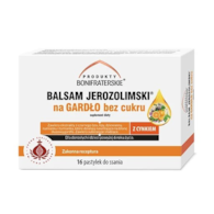 Balsam Jerozolimski na gardło bez cukru 16 pastylek do ssania PRODUKTY BONIFRATERSKIE