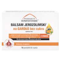 Balsam Jerozolimski na gardło bez cukru 16 pastylek do ssania PRODUKTY BONIFRATERSKIE