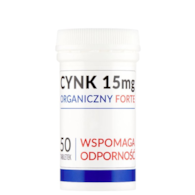 Cynk organiczny forte 15mg, 50 tabl. UNIPHAR