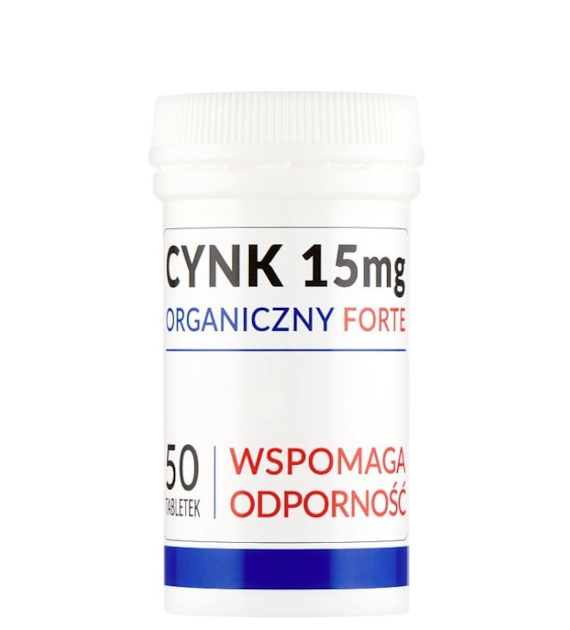 Cynk organiczny forte 15mg, 50 tabl. UNIPHAR