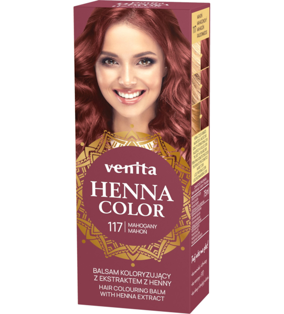 VENITA henna tuba nr 117 mahoń 75ml - balsam koloryzujący