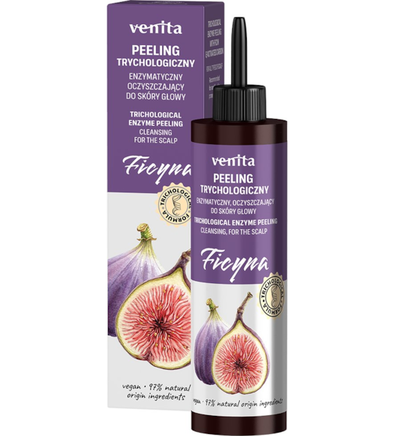 VENITA Trychologiczny peeling Ficyna do skóry głowy enzymatyczny,  oczyszczający 100ml