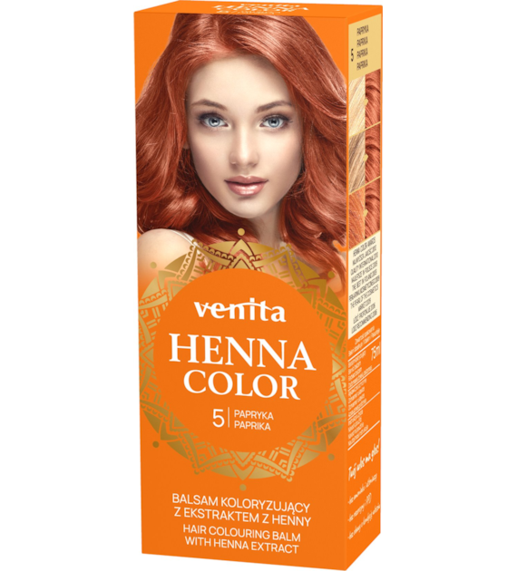 VENITA henna tuba nr 5 papryka 75ml - balsam koloryzujący