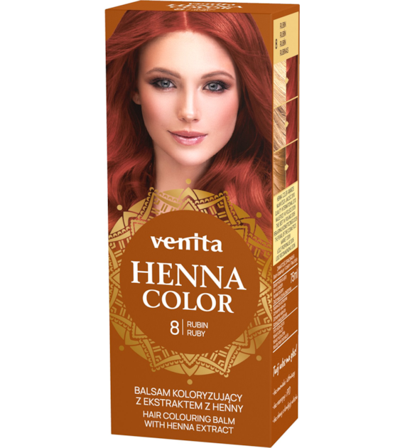 VENITA henna tuba nr 8 rubin 75ml - balsam koloryzujący