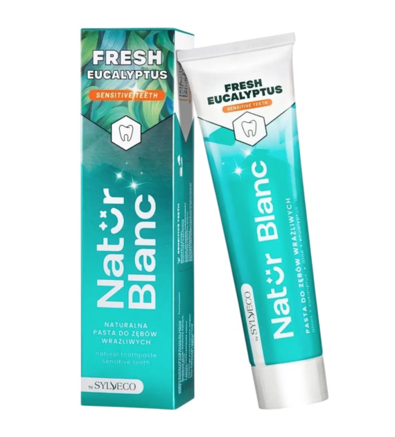 NATUR BLANC Pasta do zębów FRESH EUCALYPTUS do wrażliwych zębów 100ml SYLVECO