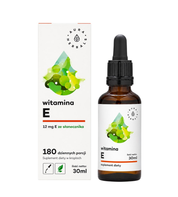 AURA HERBALS Witamina E - krople 30ml