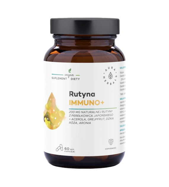 AURA HERBALS Rutyna Immuno+ 60 veg. kaps.