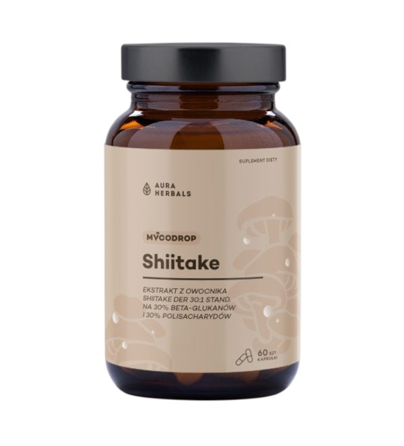 AURA HERBALS Mycodrop Shiitake 60 kaps.