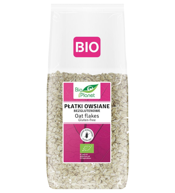 BIO PLANET Płatki owsiane BEZGLUTENOWE BIO 600g