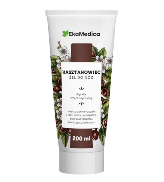 EkaMedica Żel do nóg kasztanowiec + miłorząb + babka + perełkowiec 200ml