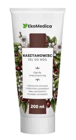 EkaMedica Żel do nóg kasztanowiec + miłorząb + babka + perełkowiec 200ml