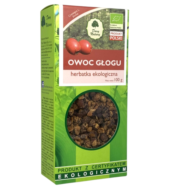 Głóg owoc BIO 100g DARY NATURY