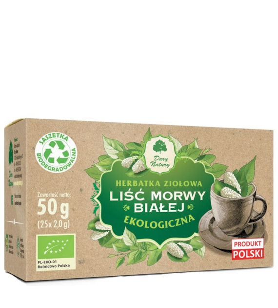 Morwa biała liść fix BIO 25*2g DARY NATURY