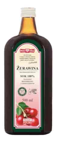ŻURAWINA sok 100% 500ml bez dodatku cukru POLSKA RÓŻA