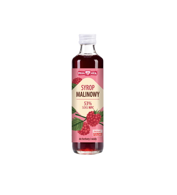 Syrop malinowy 250ml 53% soku POLSKA RÓŻA