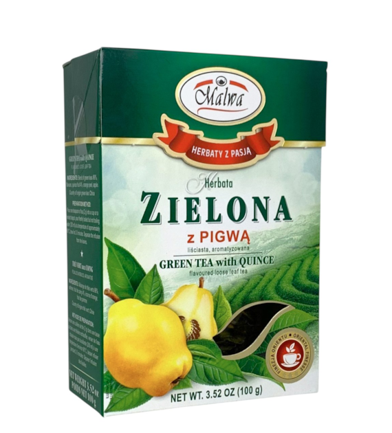 Herbata zielona z owocem pigwy 100g MALWA