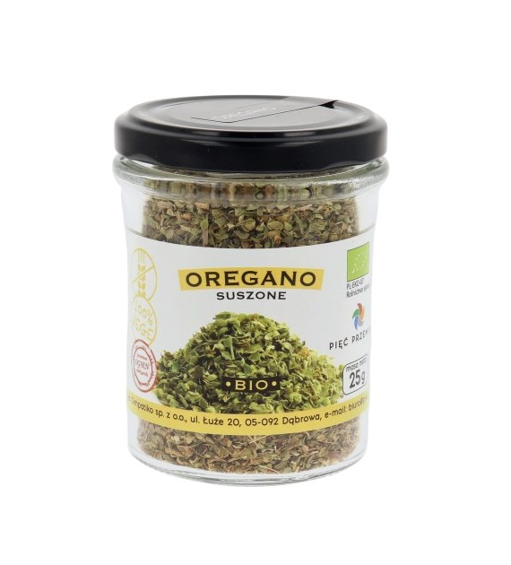 PIĘĆ PRZEMIAN Oregano suszone bezglutenowe BIO 25g