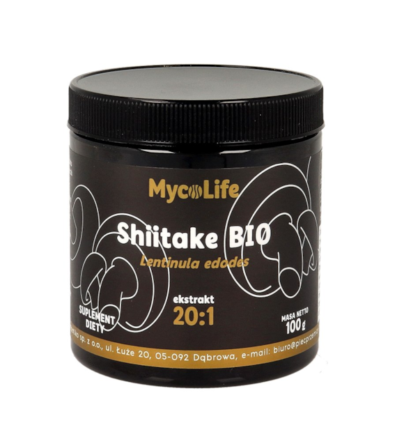 Shiitake grzyb BIO ekstrakt 20:1 100g MYCOLIFE