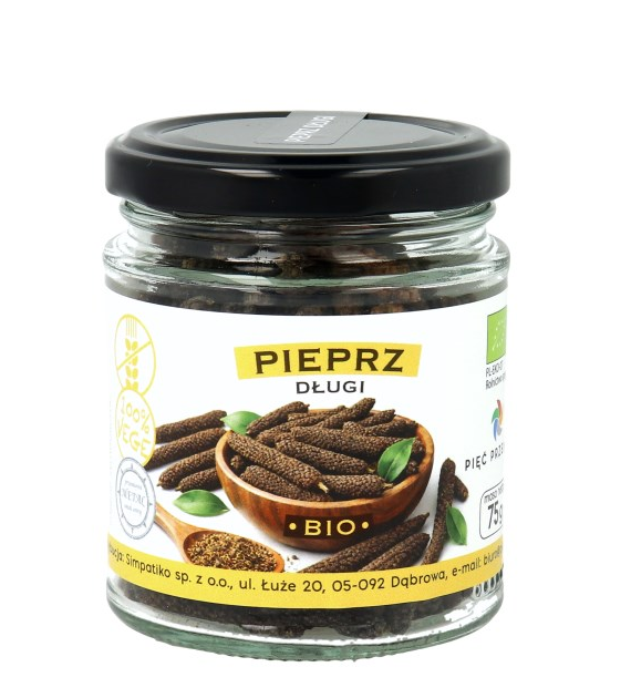 PIĘĆ PRZEMIAN Pieprz długi bezglutenowy BIO 75g