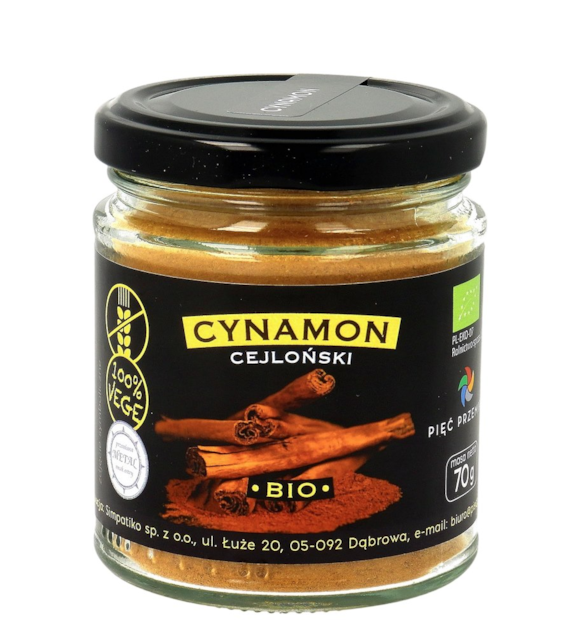 PIĘĆ PRZEMIAN Cynamon cejloński BIO mielony 70g