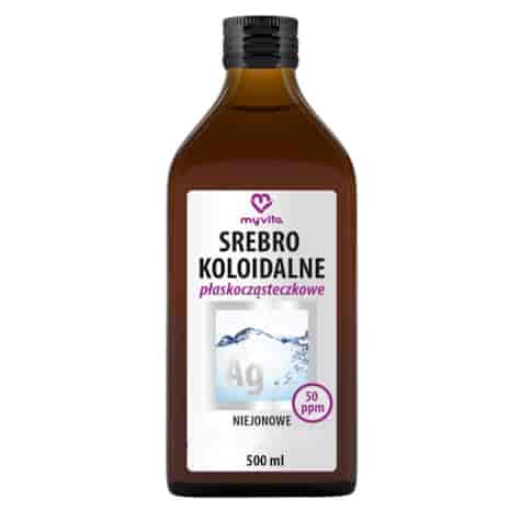 MyVita Srebro koloidalne płaskocząsteczkowe niejonowe 50ppm 500ml