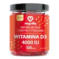 MyVita Żelki Witamina D3 4000 IU 120 sztuk - naturalne żelki z pektyny cytrusowej