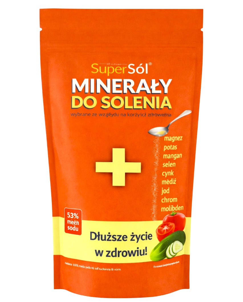 SUPERSÓL Minerały do solenia 500g 53% mniej sodu UNIPHAR