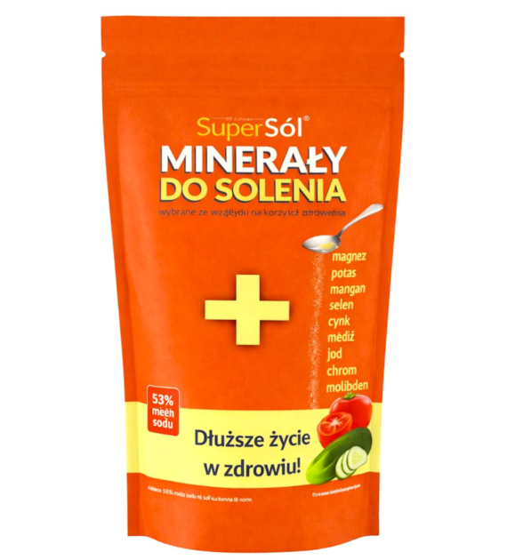 SUPERSÓL Minerały do solenia 500g 53% mniej sodu UNIPHAR