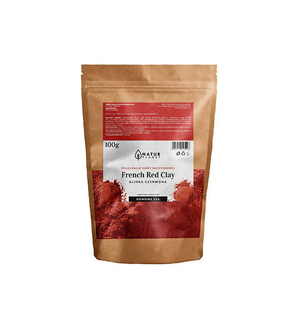 Glinka oryginalna francuska - czerwona 100g NATUR PLANET