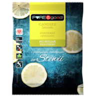 PURE&GOOD Cukierki cytrynowe ze stewią bez dodatku cukru 50g