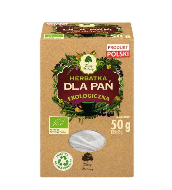 Herbatka Dla pań fix BIO 25*2g DARY NATURY