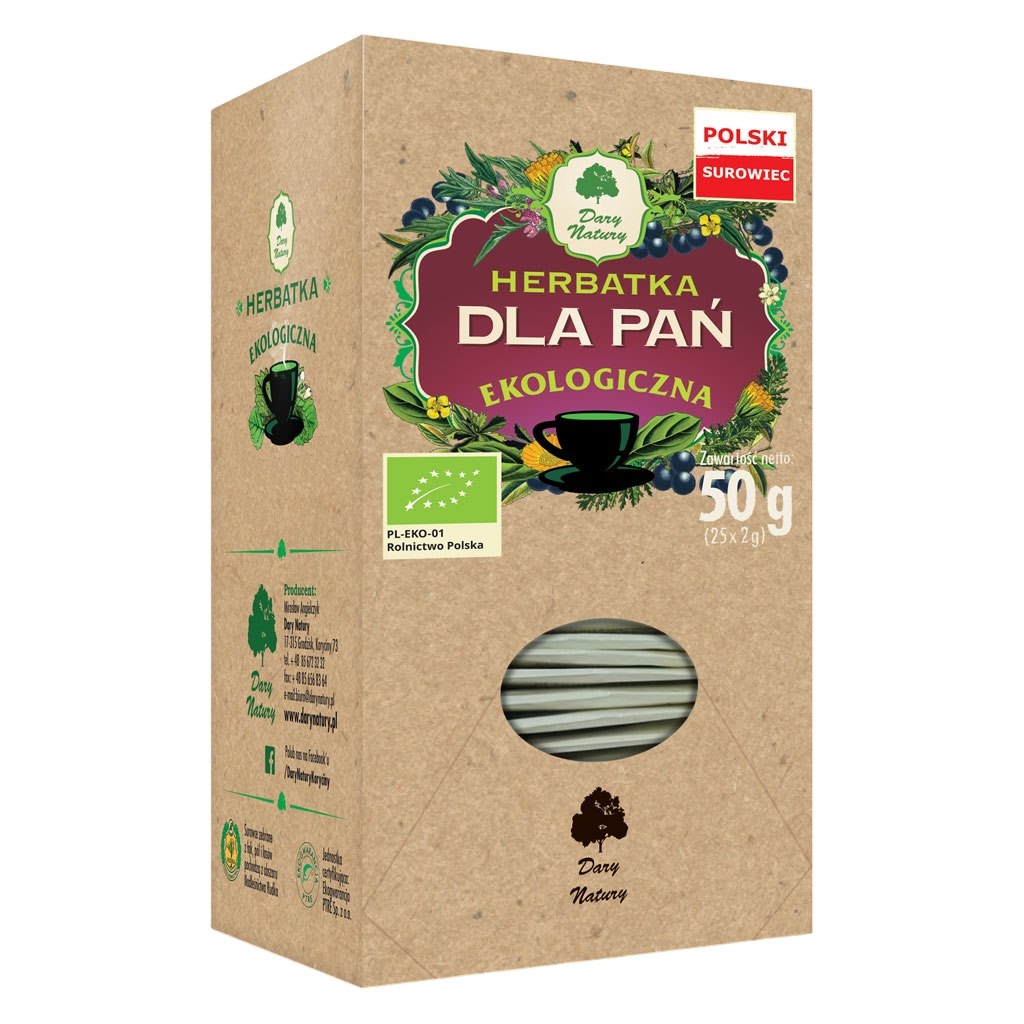 Herbatka Dla pań fix BIO 25*2g DARY NATURY