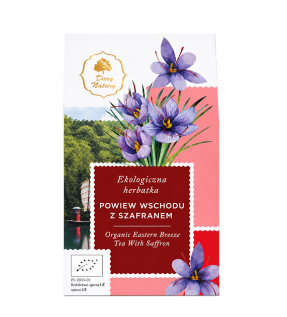Herbatka Powiew wschodu z szafranem BIO 80g DARY NATURY