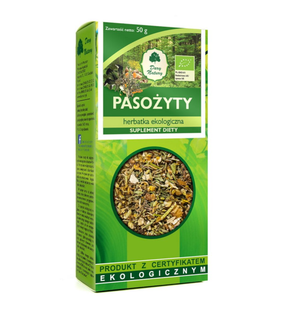 Herbatka Pasożyty BIO 50g DARY NATURY - suplement diety