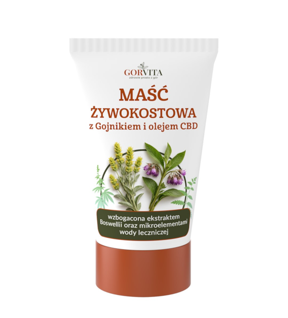 GORVITA Maść żywokostowa z gojnikiem i olejem CBD 140ml